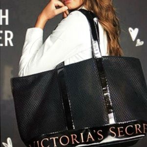 Huge sexy fishnet Victoria’s Secret VS tote!